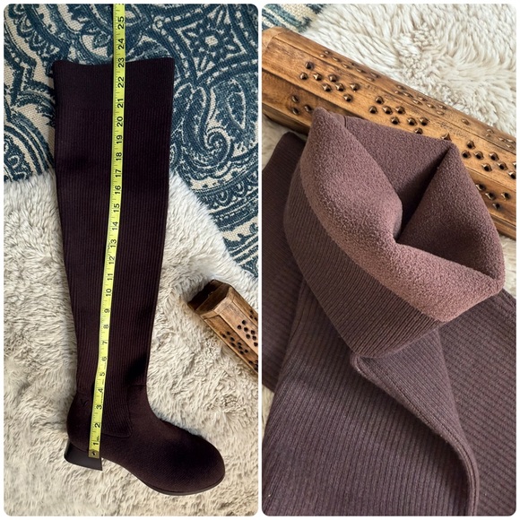 Chic Black Over-the-Knee Heeled Boots - Picture 14 of 16